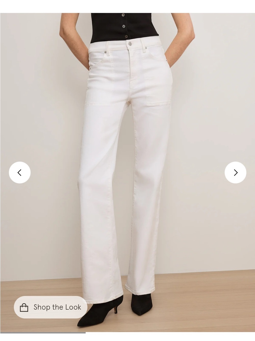 NWT Veronica Beard Crosbie Wide Leg Patch Pocket Jeans